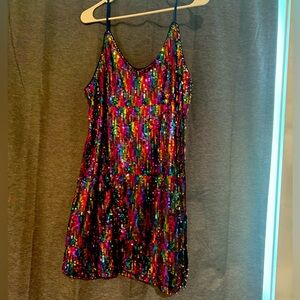 Size medium sequin mini dress